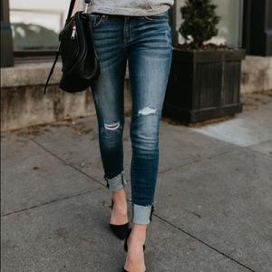 Vici Skinny Cuffed Jeans NWOT